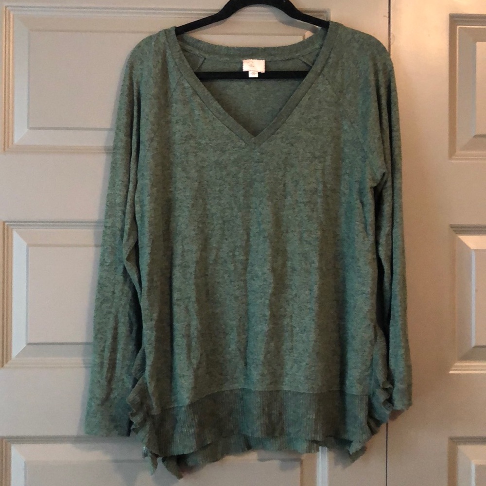 Anthropologie Green Sweater/Blouse